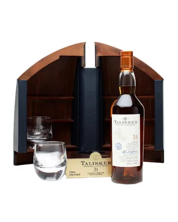 Talisker 1975 34년산 Boat Cabinet Crystal Glasses