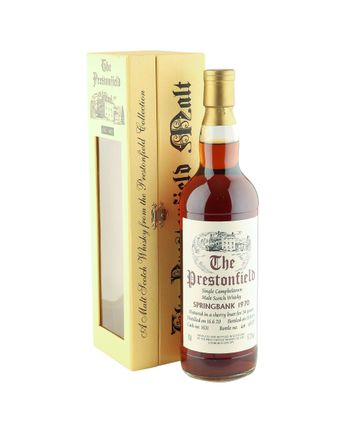 Springbank 1970 34년산 Sherry Cask Prestonfield
