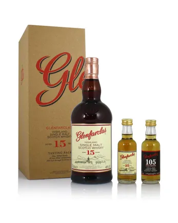 Glenfarclas 15년산 with 21 & 25 y/o miniatures