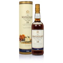 Macallan 1986 18 Year Old, Sherry Cask with Tube